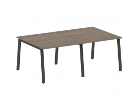 Переговорный стол (2 столешницы) на А-образном м/к 200x123,5x75 Metal System images