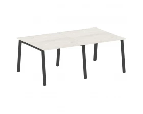 Переговорный стол (2 столешницы) на А-образном м/к 200x123,5x75 Metal System images