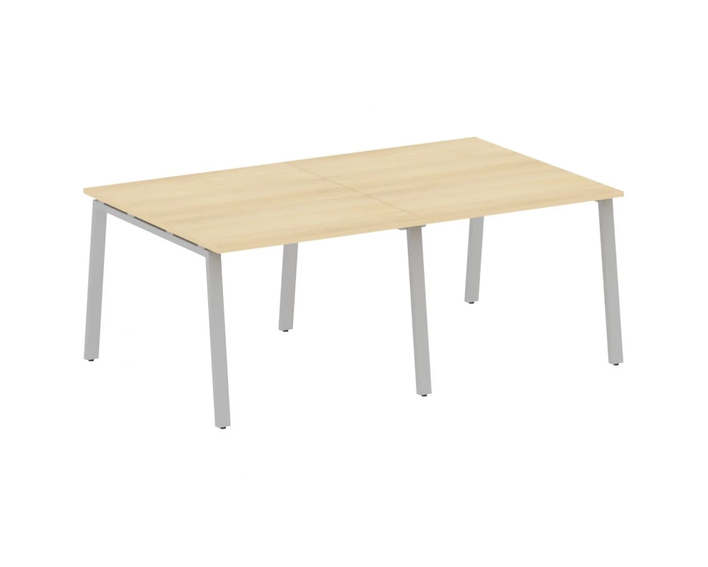 Переговорный стол (2 столешницы) на А-образном м/к 200x123,5x75 Metal System