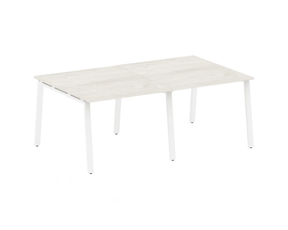 Переговорный стол (2 столешницы) на А-образном м/к 200x123,5x75 Metal System