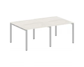 Переговорный стол (2 столешницы) на П-образном м/к 200x123,5x75 Metal System images