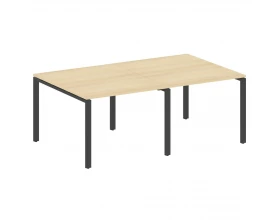 Переговорный стол (2 столешницы) на П-образном м/к 200x123,5x75 Metal System images
