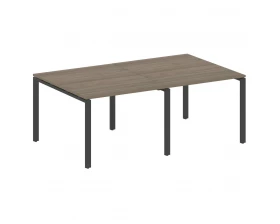 Переговорный стол (2 столешницы) на П-образном м/к 200x123,5x75 Metal System images