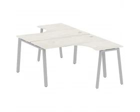 Рабочая станция криволинейная на А-образном м/к 140x243,5x75 Metal System images