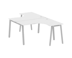 Рабочая станция криволинейная на А-образном м/к 140x243,5x75 Metal System images