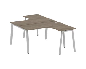 Рабочая станция криволинейная на А-образном м/к 140x243,5x75 Metal System images