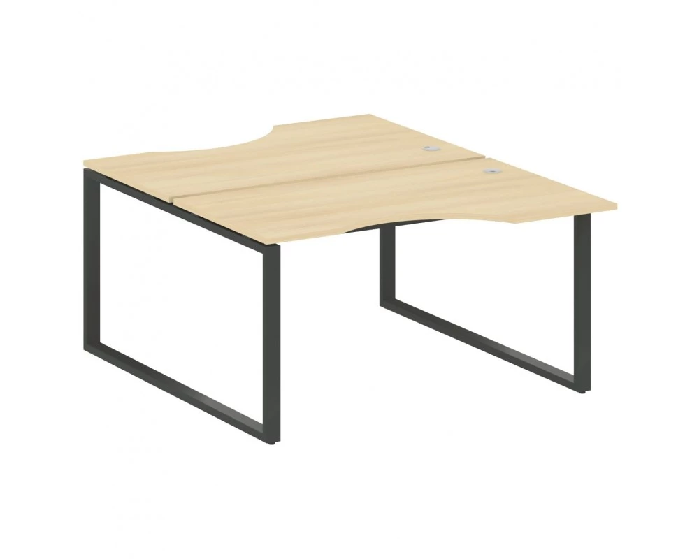 Рабочая станция криволинейная на О-образном м/к 140x183,5x75 Metal System