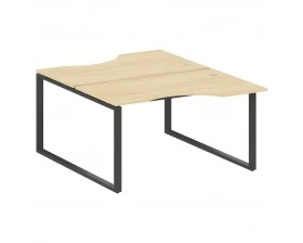 Рабочая станция криволинейная на О-образном м/к 140x183,5x75 Metal System images