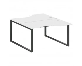 Рабочая станция криволинейная на О-образном м/к 140x183,5x75 Metal System images