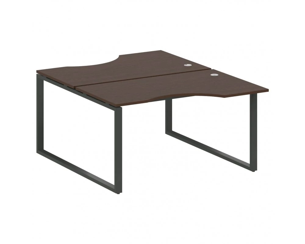 Рабочая станция криволинейная на О-образном м/к 140x183,5x75 Metal System