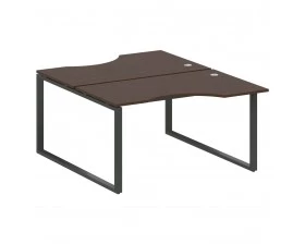 Рабочая станция криволинейная на О-образном м/к 140x183,5x75 Metal System images