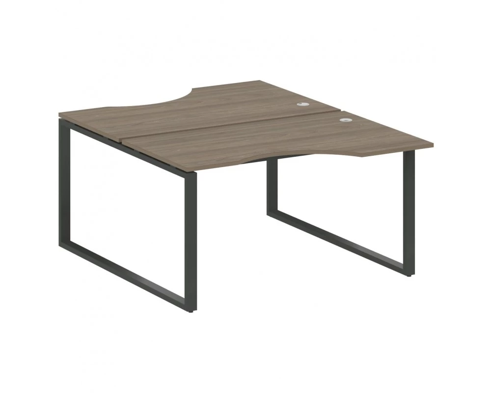 Рабочая станция криволинейная на О-образном м/к 140x183,5x75 Metal System
