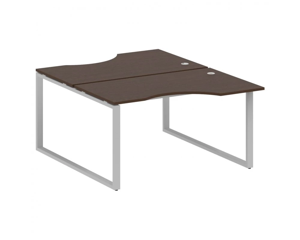 Рабочая станция криволинейная на О-образном м/к 140x183,5x75 Metal System