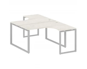 Рабочая станция криволинейная на О-образном м/к 140x243,5x75 Metal System images