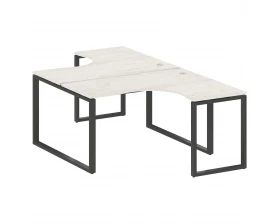 Рабочая станция криволинейная на О-образном м/к 140x243,5x75 Metal System images