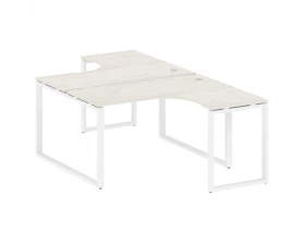 Рабочая станция криволинейная на О-образном м/к 140x243,5x75 Metal System images