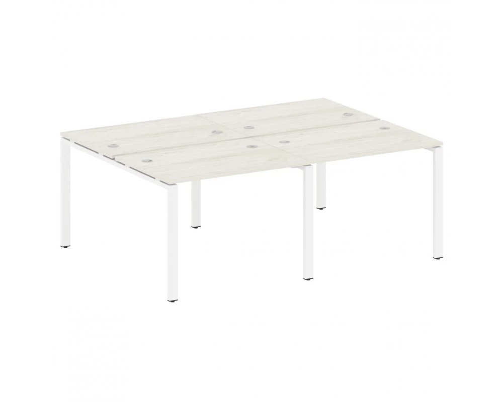 Рабочая станция на 4 раб.места на П-образном м/к 200x147,5x75 Metal System