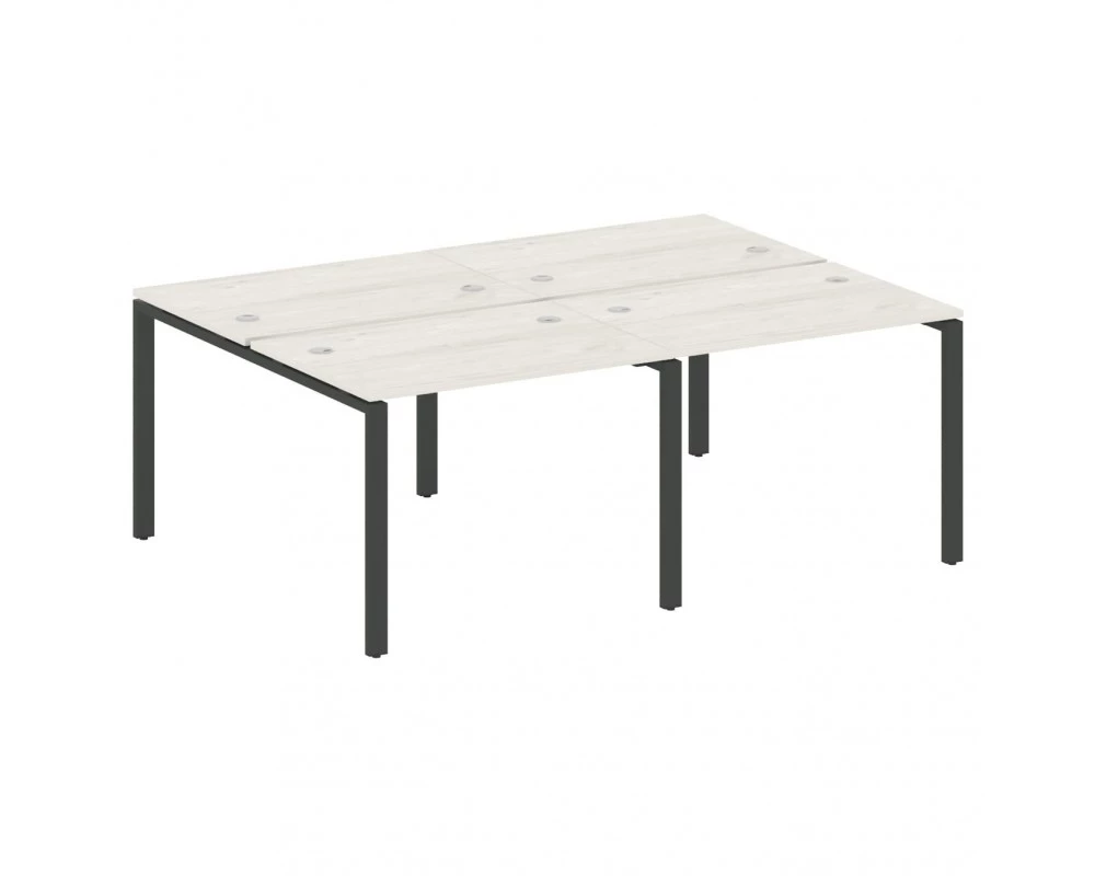 Рабочая станция на 4 раб.места на П-образном м/к 200x147,5x75 Metal System