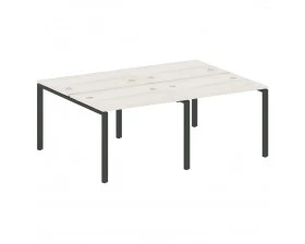 Рабочая станция на 4 раб.места на П-образном м/к 200x147,5x75 Metal System images