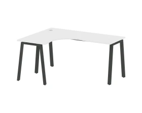 Стол криволинейный левый на А-образном м/к 160x120x75 Метал Систем / Metal System images