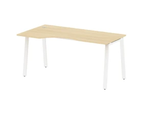 Стол криволинейный левый на А-образном м/к 160x90x75 Метал Систем / Metal System images