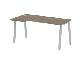 Стол криволинейный левый на А-образном м/к 160x90x75 Метал Систем / Metal System images