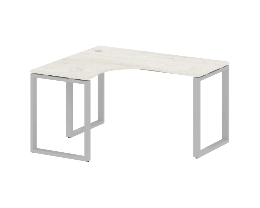 Стол криволинейный левый на О-образном м/к 140x120x75 Метал Систем / Metal System