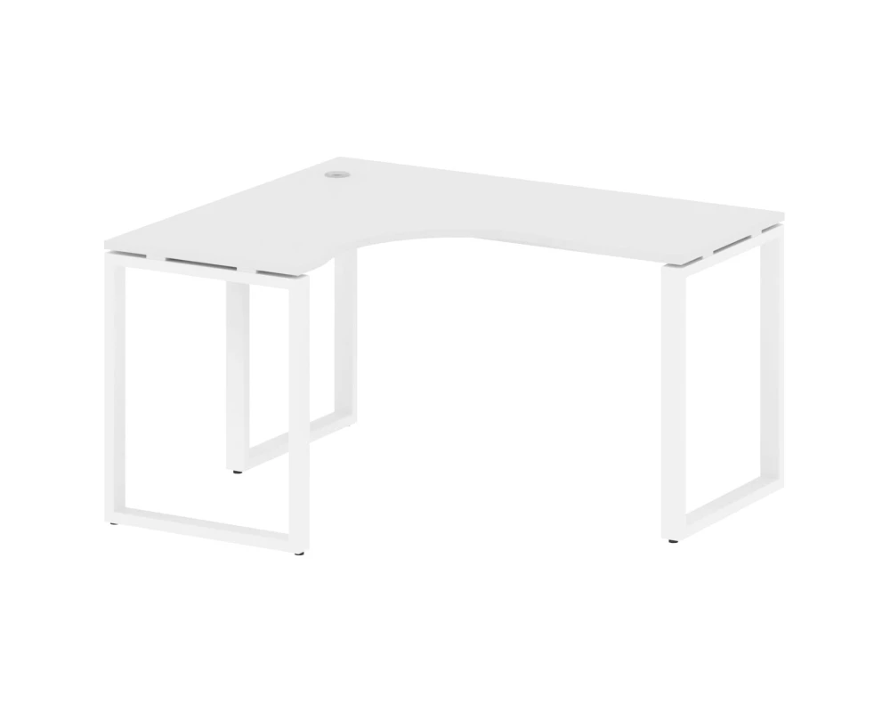 Стол криволинейный левый на О-образном м/к 140x120x75 Метал Систем / Metal System