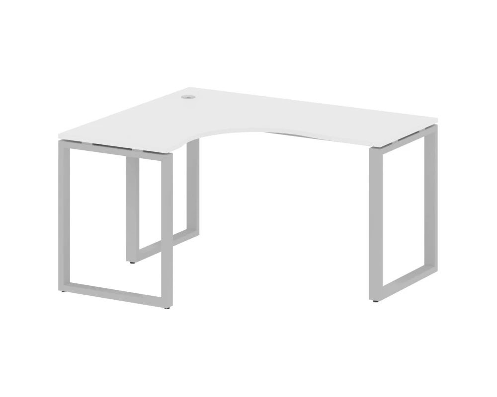 Стол криволинейный левый на О-образном м/к 140x120x75 Метал Систем / Metal System