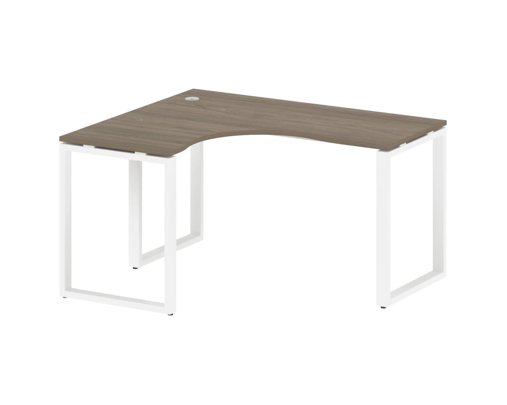 Стол криволинейный левый на О-образном м/к 140x120x75 Метал Систем / Metal System