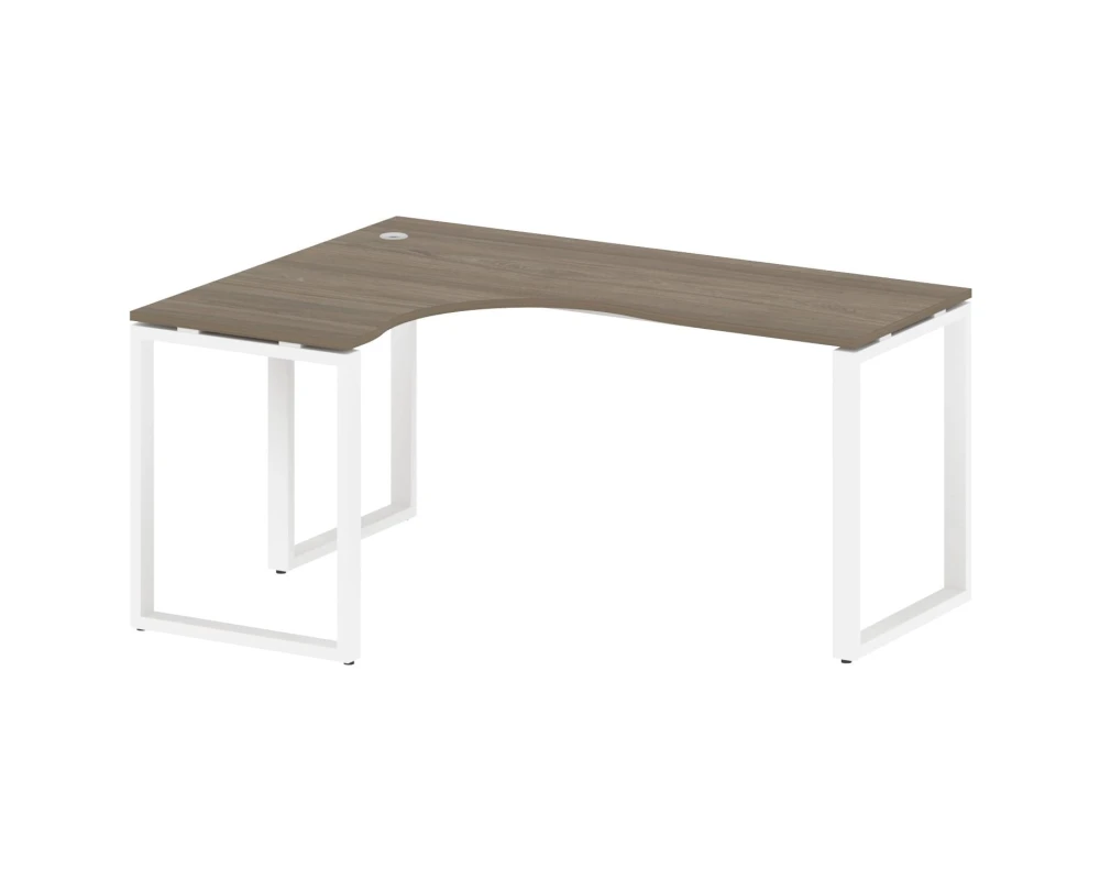 Стол криволинейный левый на О-образном м/к 160x120x75 Метал Систем / Metal System