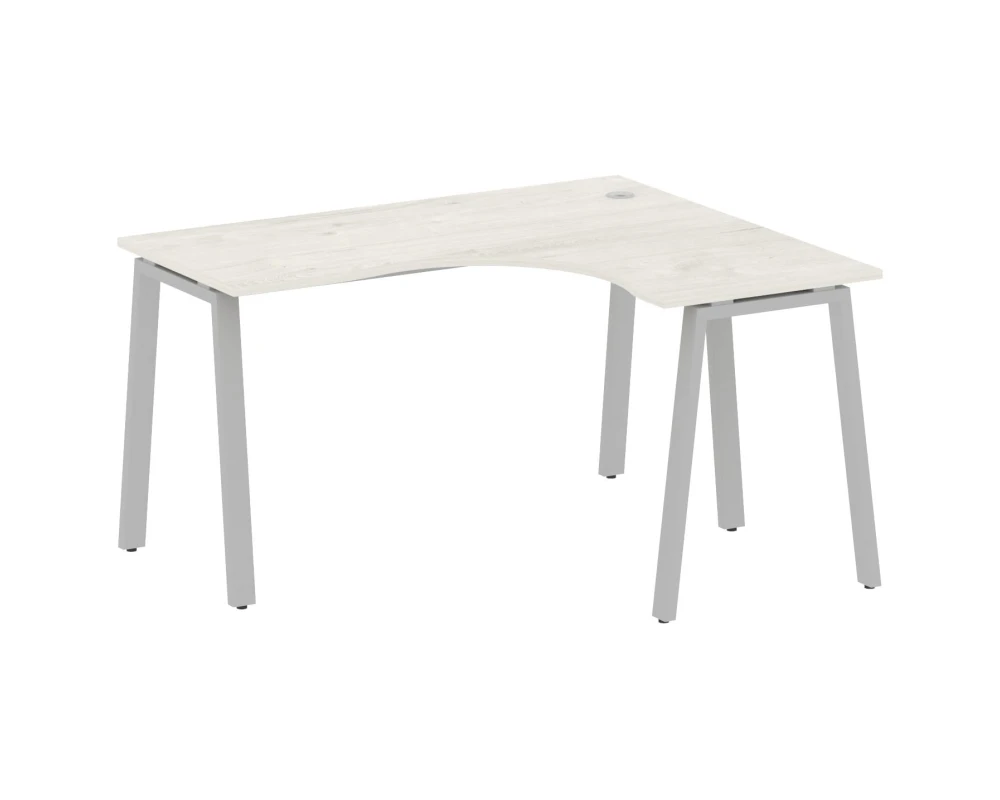 Стол офисный угловой правый на А-образном м/к 140x120x75 Метал Систем / Metal System