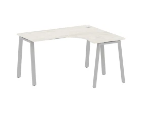 Стол офисный угловой правый на А-образном м/к 140x120x75 Метал Систем / Metal System images