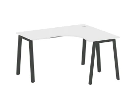 Стол офисный угловой правый на А-образном м/к 140x120x75 Метал Систем / Metal System images