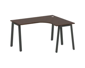Стол офисный угловой правый на А-образном м/к 140x120x75 Метал Систем / Metal System images