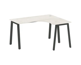 Стол офисный угловой правый на А-образном м/к 140x120x75 Метал Систем / Metal System images