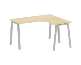 Стол офисный угловой правый на А-образном м/к 140x120x75 Метал Систем / Metal System images