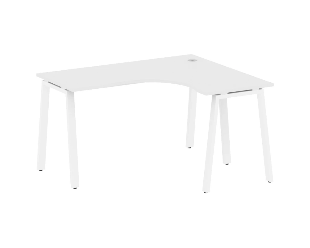 Стол офисный угловой правый на А-образном м/к 140x120x75 Метал Систем / Metal System