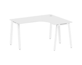 Стол офисный угловой правый на А-образном м/к 140x120x75 Метал Систем / Metal System images