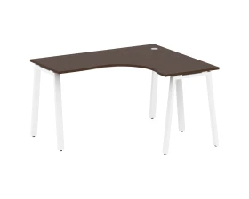 Стол офисный угловой правый на А-образном м/к 140x120x75 Метал Систем / Metal System images
