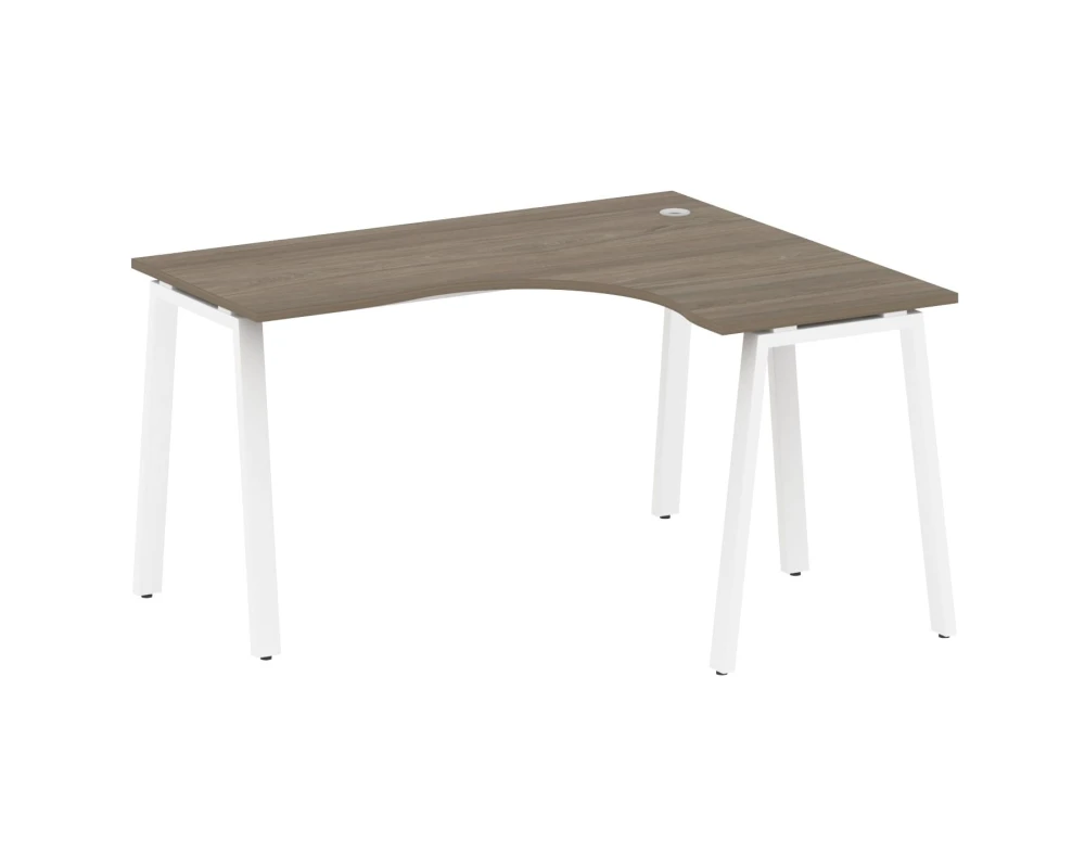 Стол офисный угловой правый на А-образном м/к 140x120x75 Метал Систем / Metal System