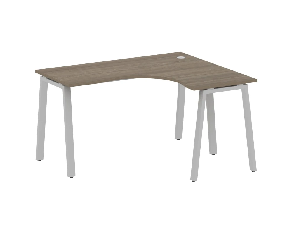 Стол офисный угловой правый на А-образном м/к 140x120x75 Метал Систем / Metal System