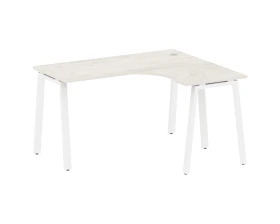 Стол офисный угловой правый на А-образном м/к 140x120x75 Метал Систем / Metal System images