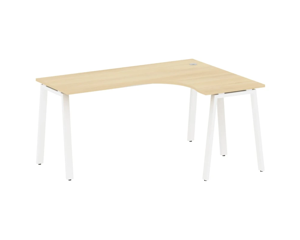 Стол криволинейный правый на А-образном м/к 160x120x75 Метал Систем / Metal System