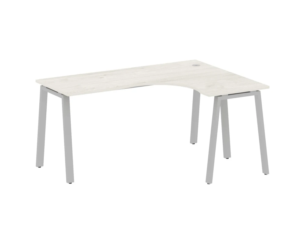 Стол криволинейный правый на А-образном м/к 160x120x75 Метал Систем / Metal System