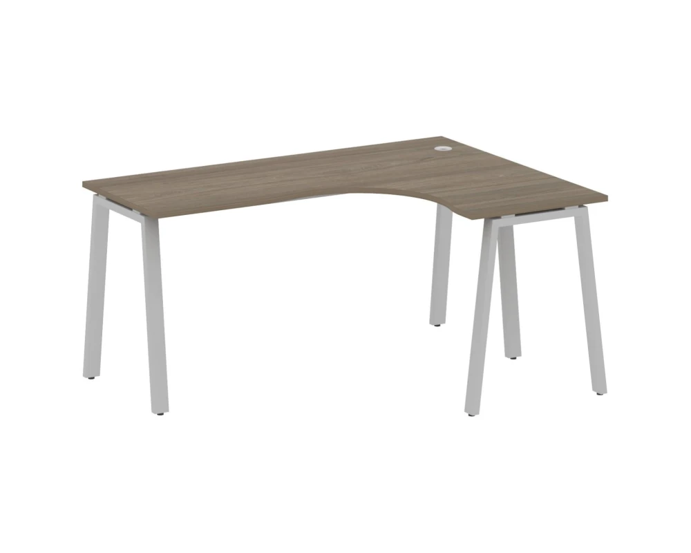 Стол криволинейный правый на А-образном м/к 160x120x75 Метал Систем / Metal System