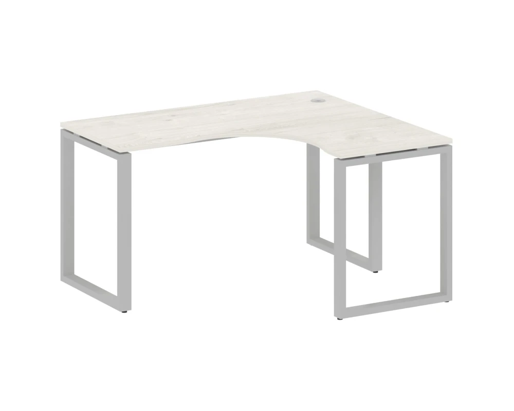 Стол офисный угловой правый на О-образном м/к 140x120x75 Метал Систем / Metal System