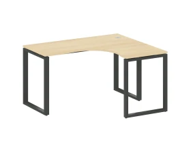 Стол офисный угловой правый на О-образном м/к 140x120x75 Метал Систем / Metal System images