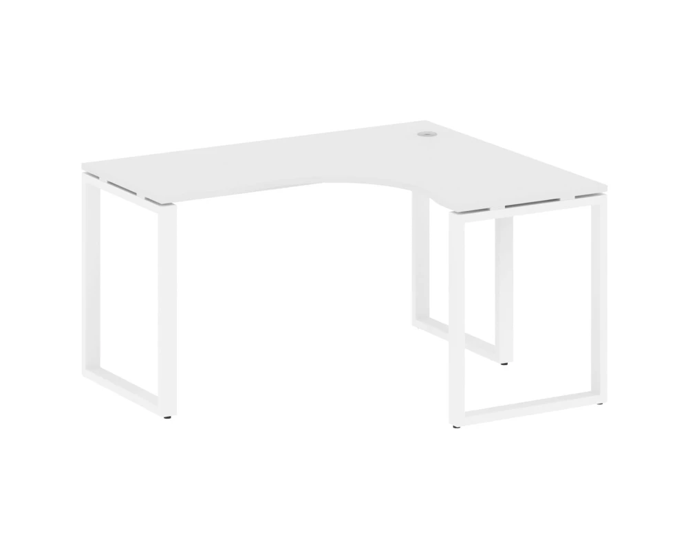 Стол офисный угловой правый на О-образном м/к 140x120x75 Метал Систем / Metal System