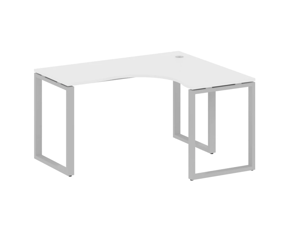 Стол офисный угловой правый на О-образном м/к 140x120x75 Метал Систем / Metal System